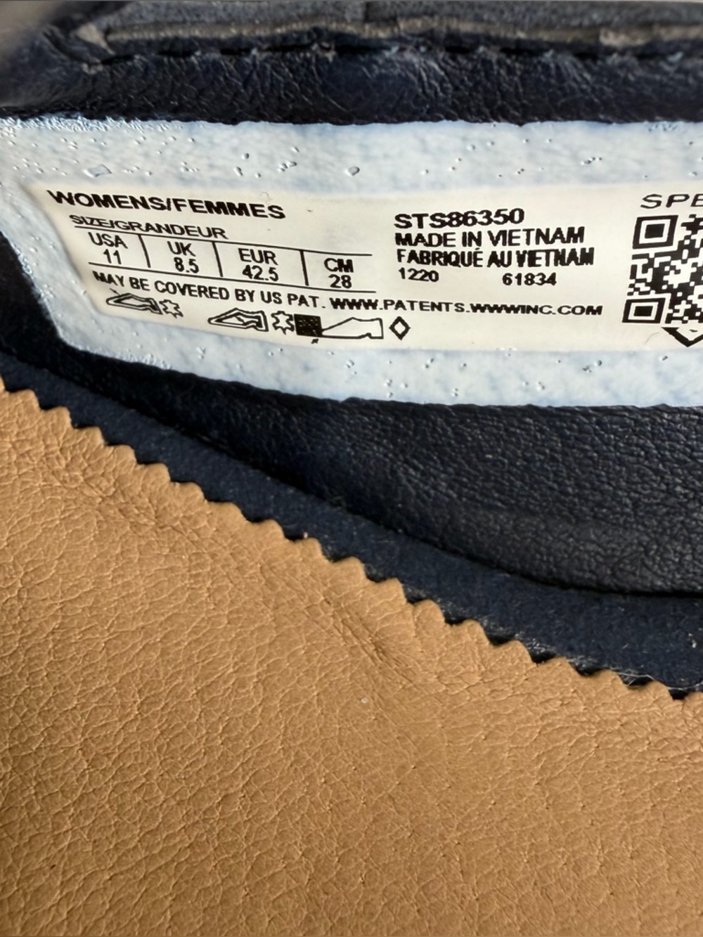 New Sperry Top-Sider Saybrook Slingback Leather Flats Light Navy Blue Woman’s 11 - Picture 5 of 11
